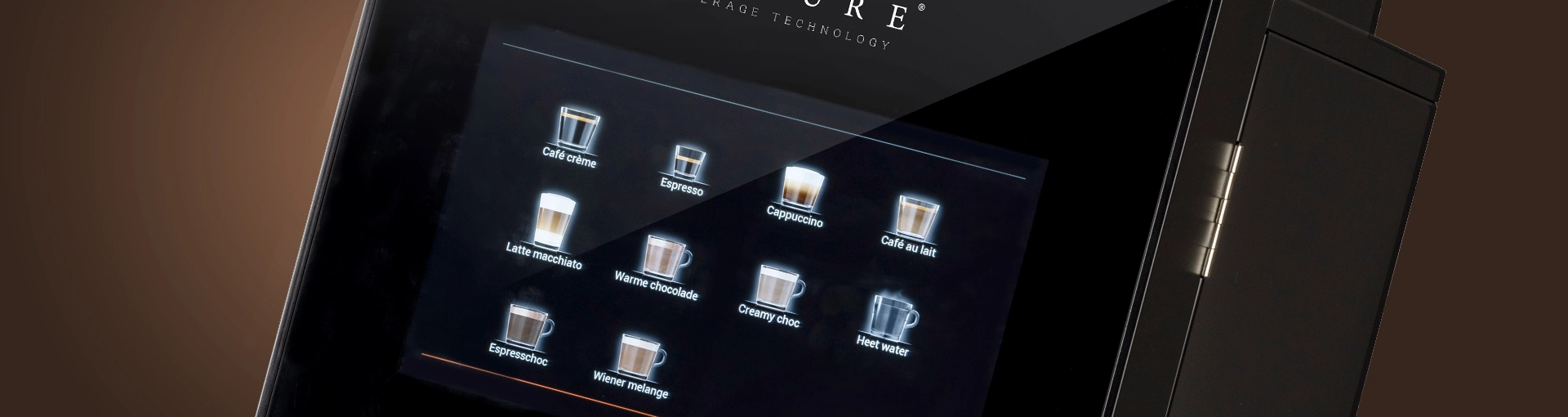 So Pure Platinum Compact Commercial Espresso coffee machine – bean-to-cup brewer with 18 hot-beverage selections