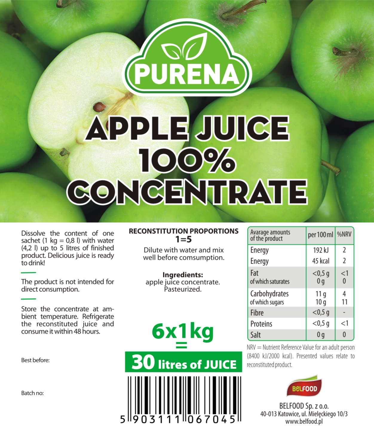 Purena Apple Juice