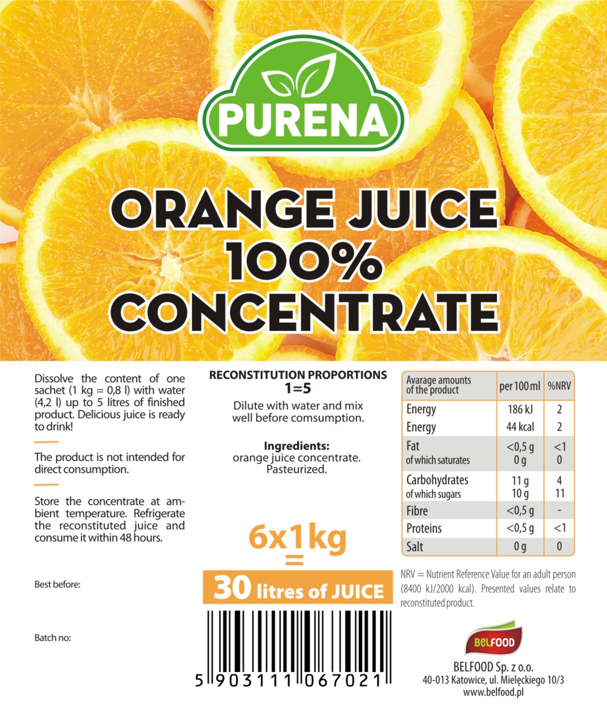 Purena Orange Juice